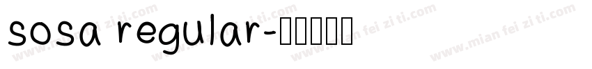 sosa regular字体转换